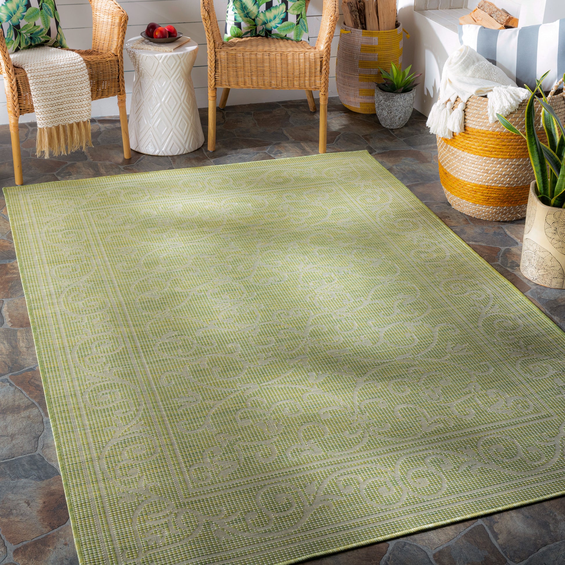 Surya Pasadena Psa-2355 Grass Green Area Rug