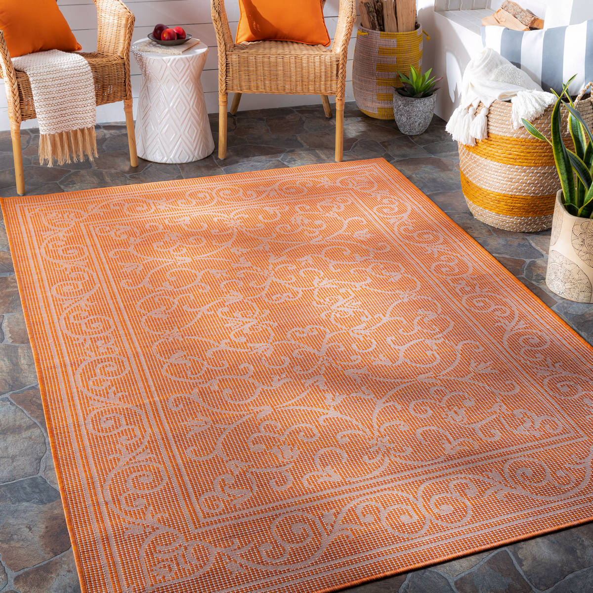 Surya Pasadena Psa-2360 Burnt Orange Area Rug