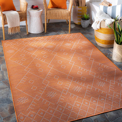 Surya Pasadena Psa-2365 Bright Orange Area Rug