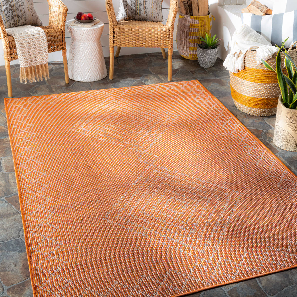 Surya Pasadena Psa-2371 Burnt Orange Area Rug