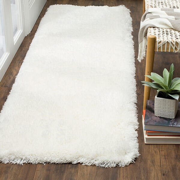 Safavieh Polar Shag Psg800B White Shag Area Rug