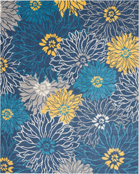 Nourison Passion Psn17 Blue Floral / Country Area Rug