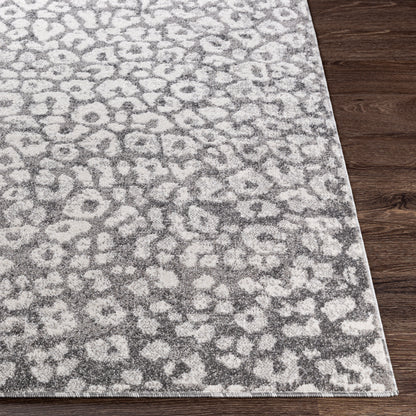 Surya Positano Psn-2307 Medium Gray, White Area Rug