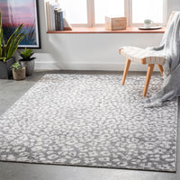 Surya Positano Psn-2307 Medium Gray, White Area Rug