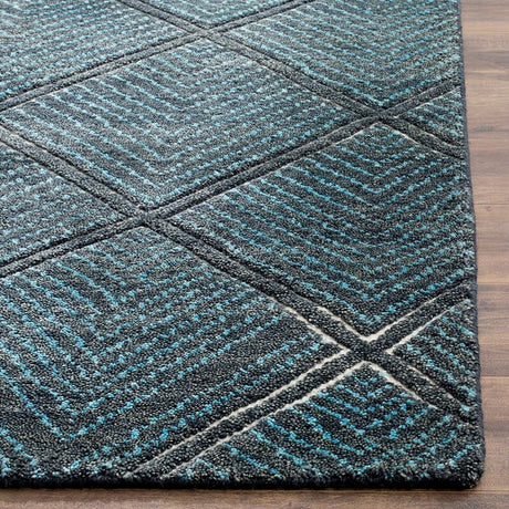 Safavieh Paseo Pso139H Charcoal / Blue Rugs.