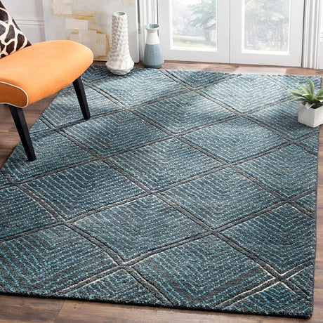 Safavieh Paseo Pso139H Charcoal / Blue Rugs.