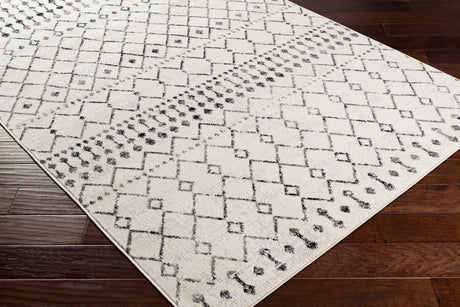 Surya Pisa Pss-2300 Black, Ivory, Medium Gray, Light Gray Rugs.