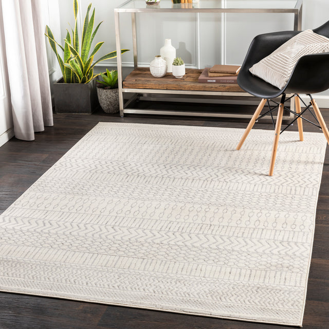 Surya Pisa Pss-2301 Medium Gray, Ivory, Light Gray Rugs.