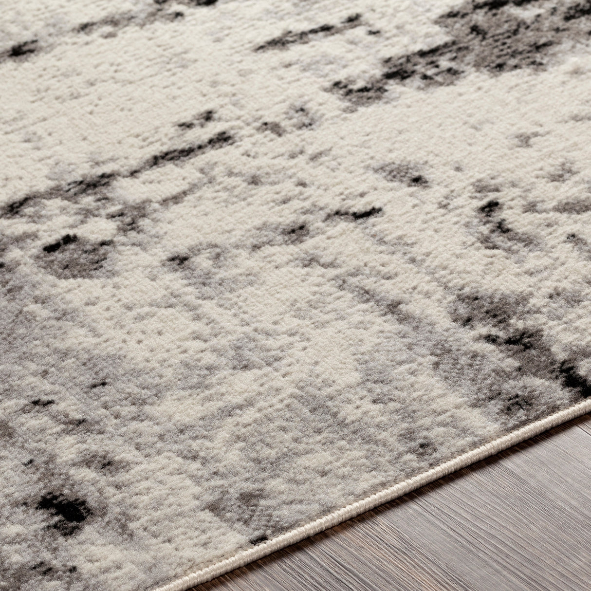 Surya Pisa Pss-2303 Medium Gray, Black, Ivory, Light Gray Rugs.