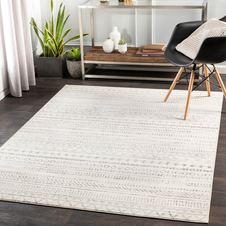 Surya Pisa Pss-2304 Medium Gray, Ivory, Light Gray Rugs.