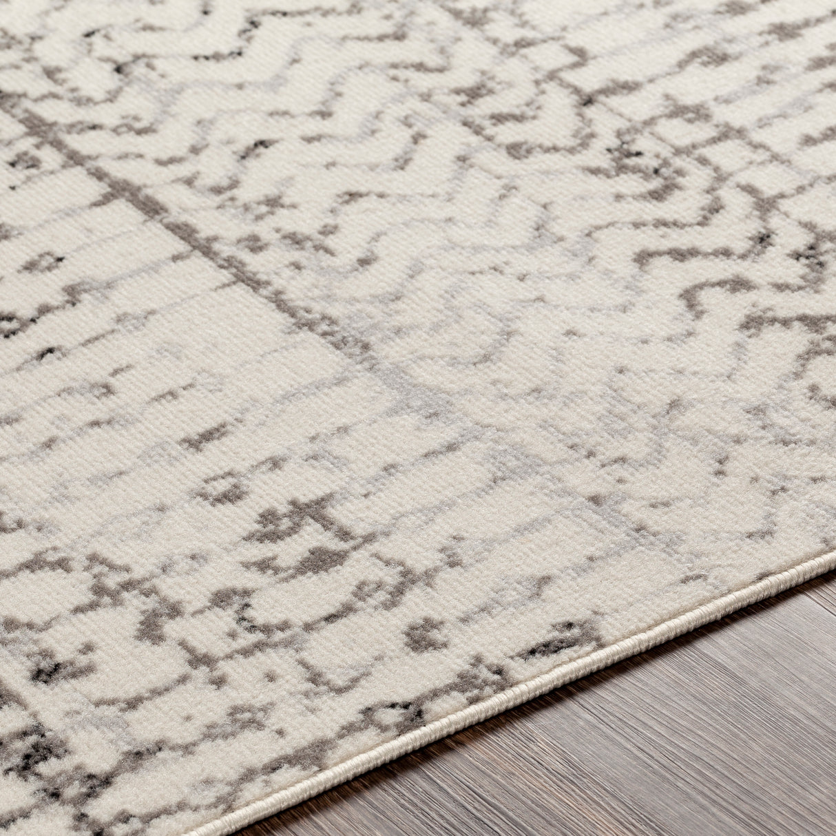 Surya Pisa Pss-2310 Medium Gray, Black, Light Gray, Ivory Rugs.