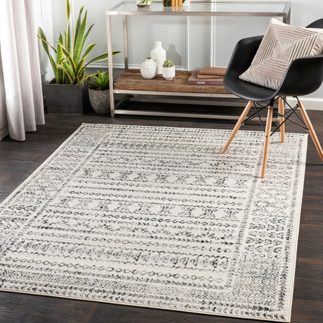 Surya Pisa Pss-2313 Medium Gray, Black, Ivory, Light Gray Rugs.