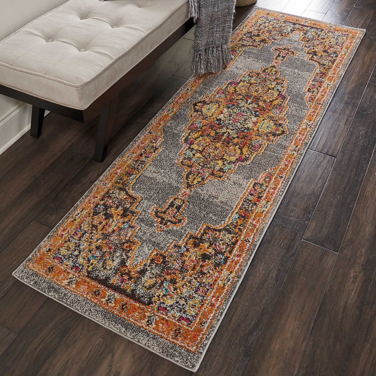 Nourison Passionate Pst01 Grey Area Rug