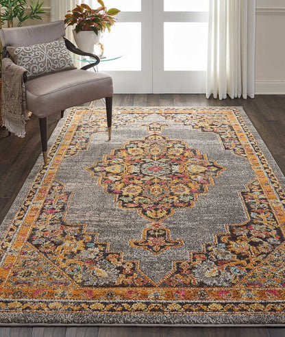 Nourison Passionate Pst01 Grey Area Rug