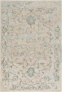 Surya Piastrella Pst-2303 Dark Green, Sage, Medium Gray Vintage / Distressed Area Rug