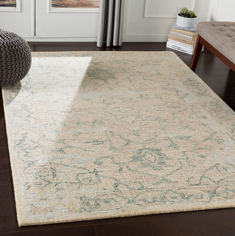 Surya Piastrella Pst-2303 Dark Green, Sage, Medium Gray Rugs.