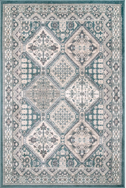 Nuloom Becca Tiled Nbe2896B Blue Area Rug