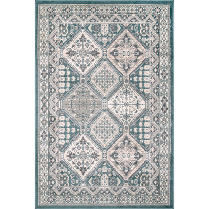 Nuloom Becca Tiled Nbe2896B Blue Area Rug