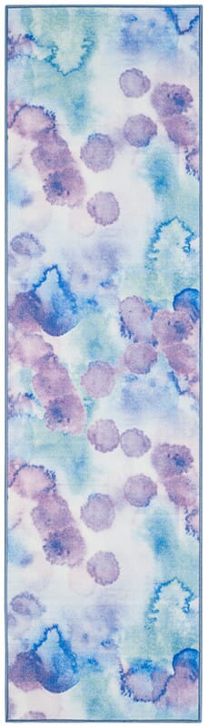 Safavieh Paint Brush Ptb120C Blue / Lavender Organic / Abstract Area Rug