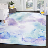 Safavieh Paint Brush Ptb120C Blue / Lavender Rugs.