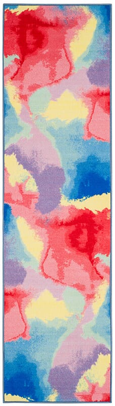 Safavieh Paint Brush Ptb121A Fuchsia / Yellow Organic / Abstract Area Rug