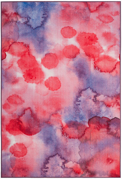 Safavieh Paint Brush Ptb122A Fuchsia / Lavender Organic / Abstract Area Rug