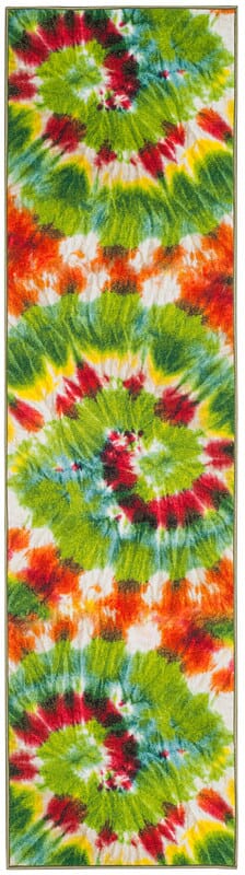 Safavieh Paint Brush Ptb125D Green / Orange Bohemian Area Rug