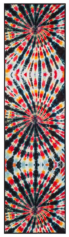 Safavieh Paint Brush Ptb126F Black / Coral Bohemian Area Rug