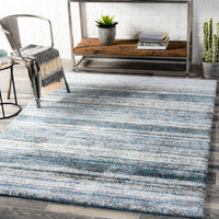 Surya Portofino Ptf-2308 Dark Blue, Denim, Taupe, Medium Gray Area Rug