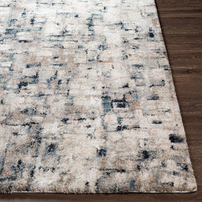 Surya Portofino Ptf-2313 Black, Teal, Taupe, Medium Gray Area Rug