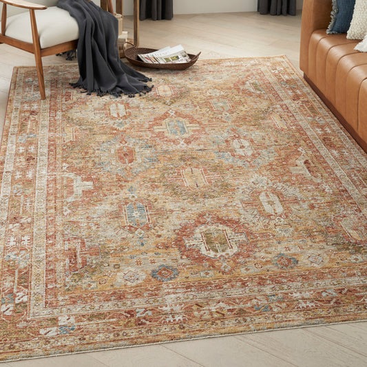 Nourison Sahar Shr01 Rust Area Rug