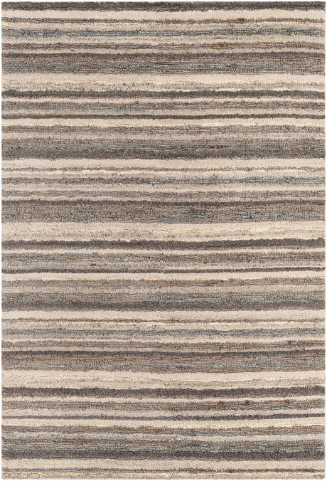 Surya Petra Ptr-2300 Charcoal, Medium Gray, Light Gray, Tan Rugs.