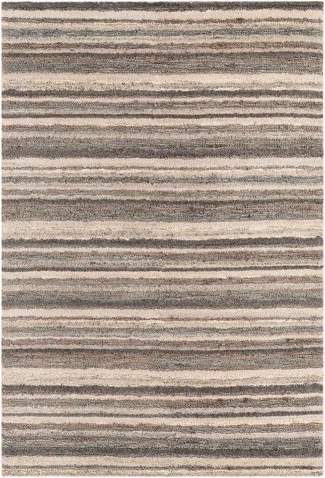 Surya Petra Ptr-2300 Charcoal, Medium Gray, Light Gray, Tan Rugs.