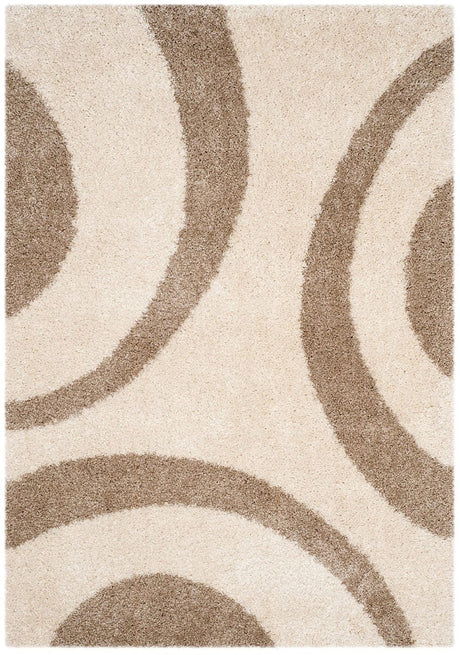 Safavieh Portofino Shag Pts213B Ivory / Beige Rugs.