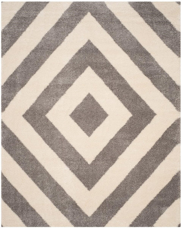 Safavieh Portofino Shag Pts217A Ivory / Grey Rugs.