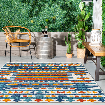 Nuloom Melissa Bohemian Nme2639A Blue Area Rug