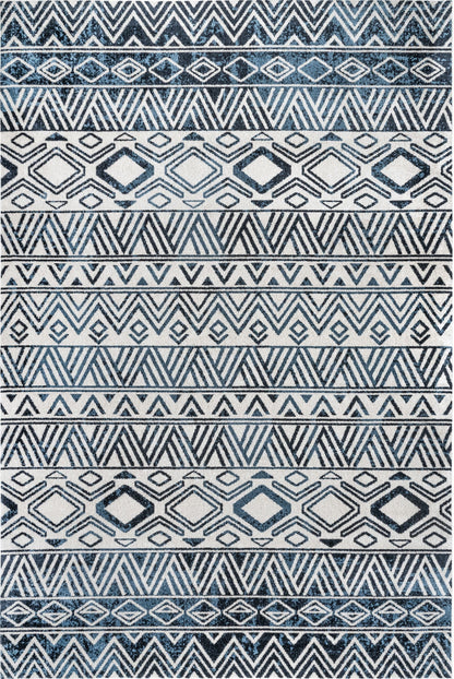 AreaRugs.com Wavaj Nwa1274A Blue Area Rug