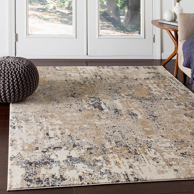 Surya Pune Pun-2300 Beige, Taupe, Camel, Dark Brown Rugs.