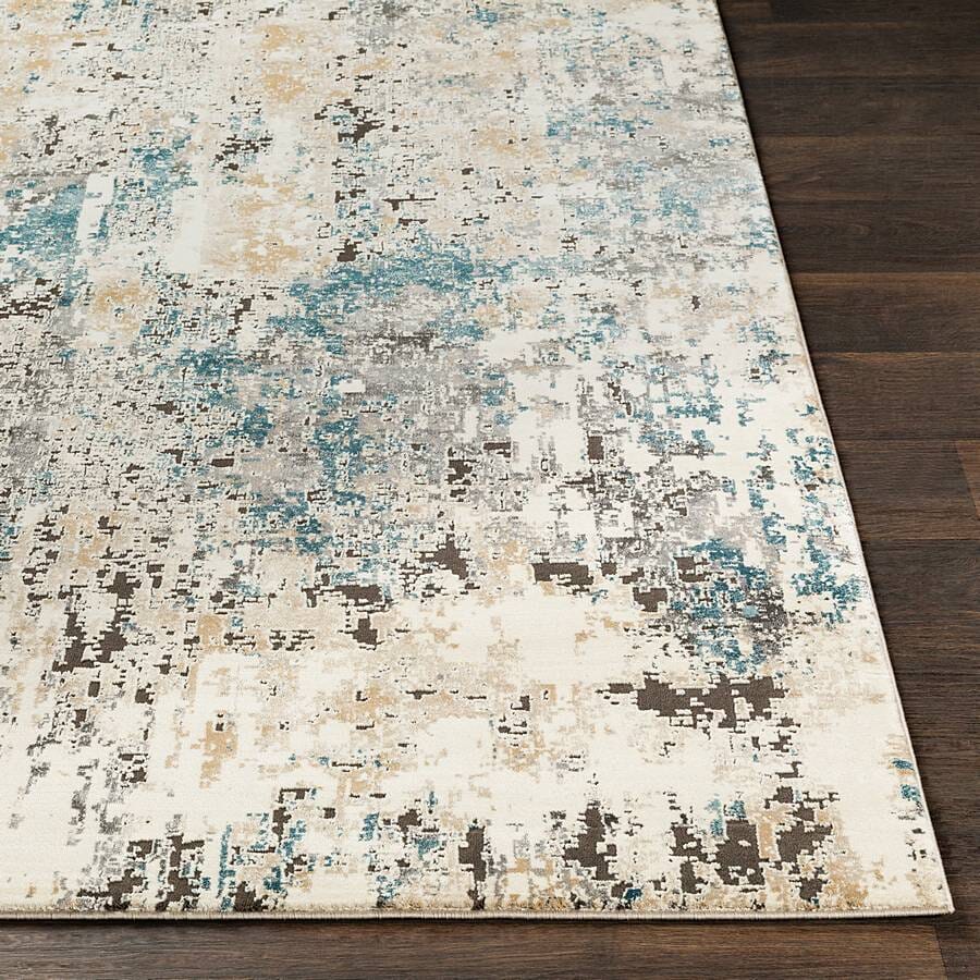 Surya Pune Pun-2301 Taupe, Charcoal, Beige, Camel Organic / Abstract Area Rug