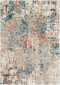 Surya Pune Pun-2302 Teal, Aqua, Beige, Taupe Rugs.