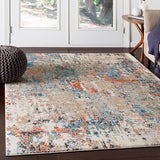 Surya Pune Pun-2302 Teal, Aqua, Beige, Taupe Rugs.