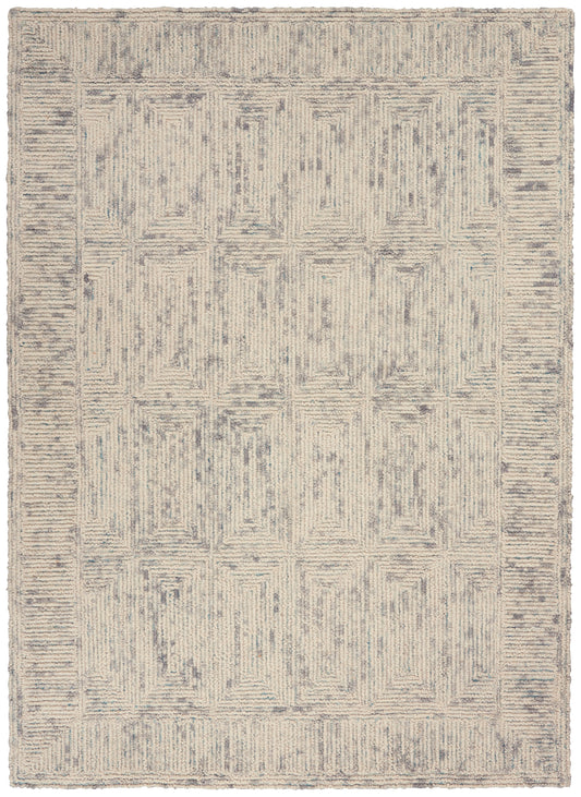 Nourison Colorado Clr04 Ivory/Grey/Teal Area Rug