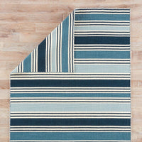 Jaipur Pura Vida Salada Pv31 Vanilla Ice / Dark Denim Striped Area Rug