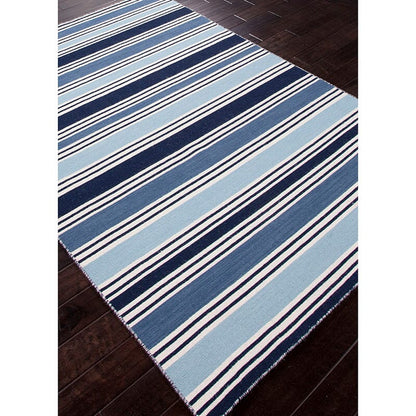 Jaipur Pura Vida Salada Pv31 Vanilla Ice / Dark Denim Striped Area Rug