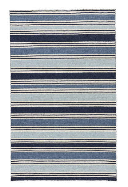 Jaipur Pura Vida Salada Pv31 Vanilla Ice / Dark Denim Striped Area Rug