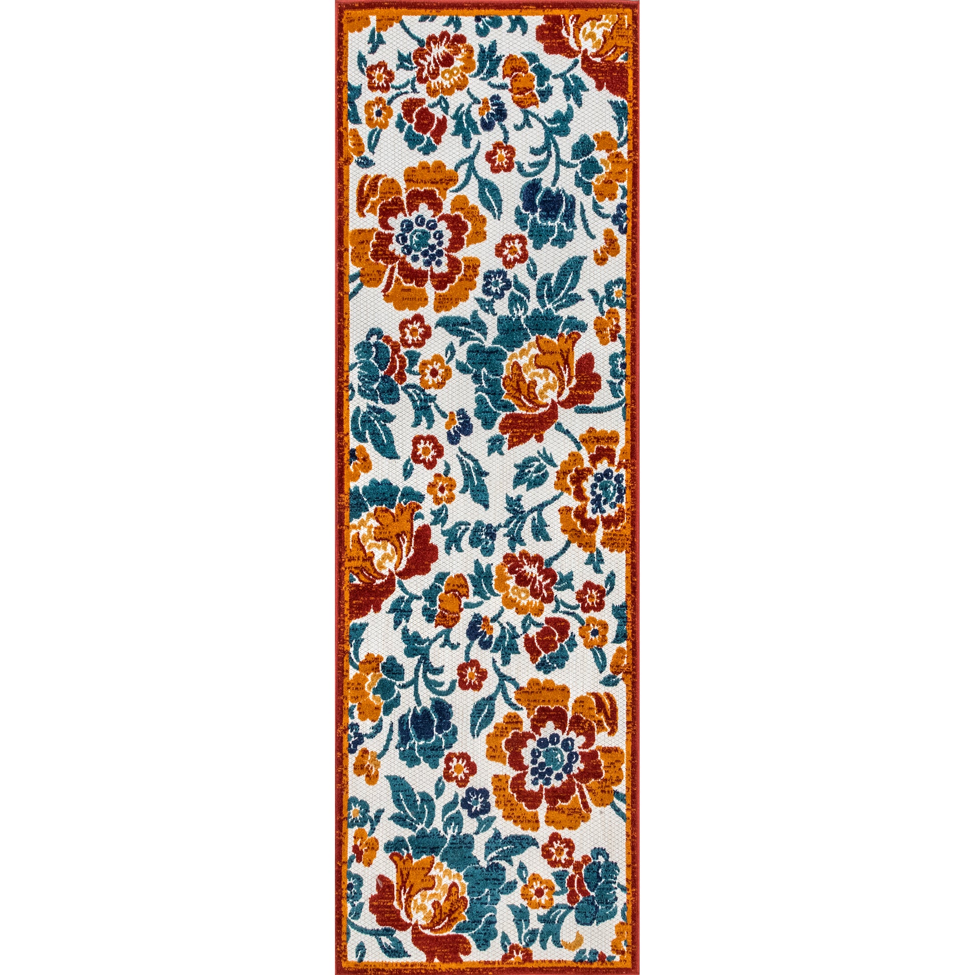 Nuloom London Floral Nlo2636A Rust Area Rug