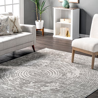 Nuloom Lorraine Maze Nlo1459A Gray Area Rug