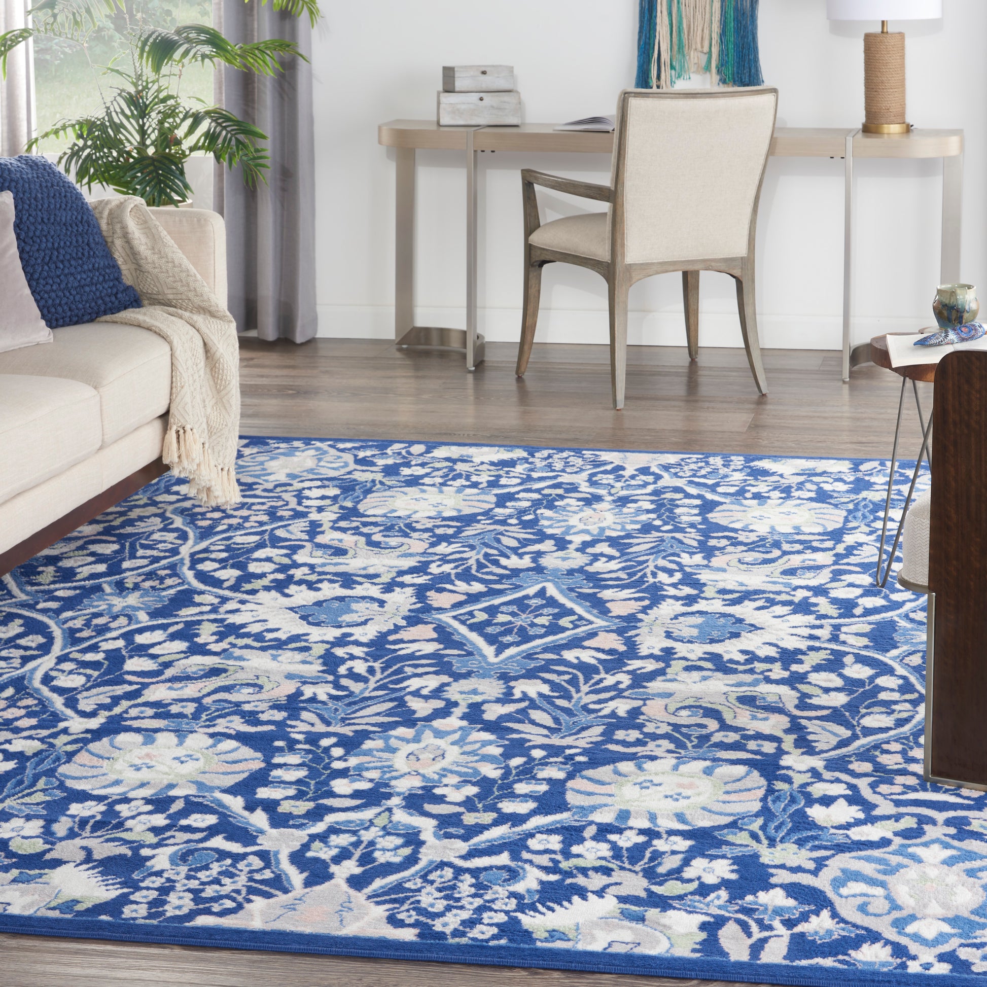 Nourison Whimsicle Whs10 Navy Multicolor Area Rug