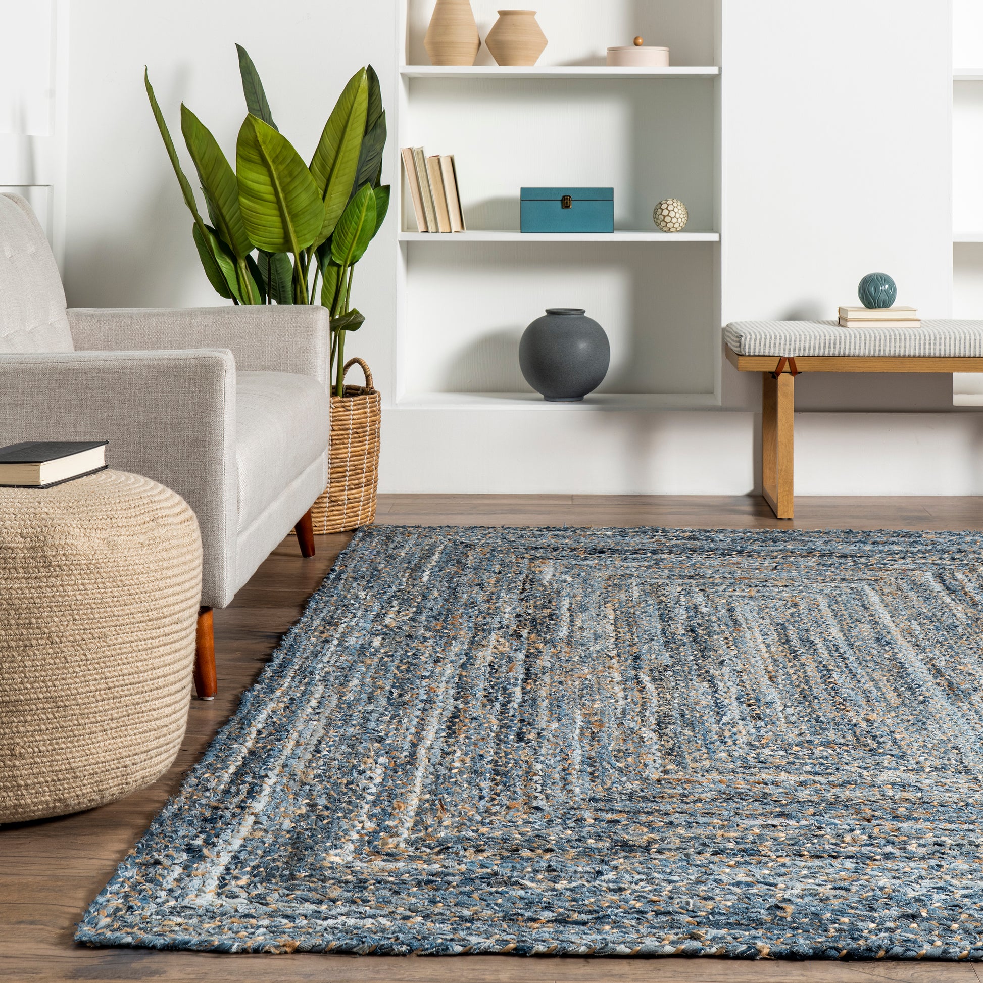 Nuloom Otelia Denim Not1415B Denim Area Rug