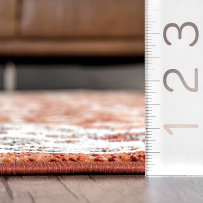 Nuloom Riley Bordered Area Nri1533A Rust Area Rug